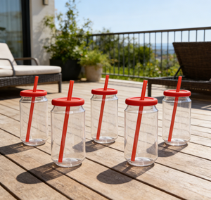 Gobelet isotherme anti-fuite en Tritan <span class=keywords><strong>de</strong></span> 400 ml en forme <span class=keywords><strong>de</strong></span> canette avec couvercle à paille pour bière, soda, jus, sport, voyage, bureau – Bouteille réutilisable - Product Image 5