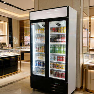 Refrigerador para Frutas y Verduras con Puerta Corredera y Cortina de Aire para Exhibición en Tiendas Comunitarias con Bajo Nivel de Ruido - Product Image 4