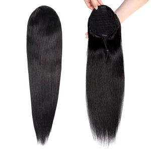 Afro Kinky <strong>Curly</strong> <strong>Hair</strong> Ponytail Extensions Clip in Drawstring Ponytail Human <strong>Hair</strong> Extensions Kinky <strong>Curly</strong> <strong>Hair</strong> <strong>Pieces</strong> - Product Image 4