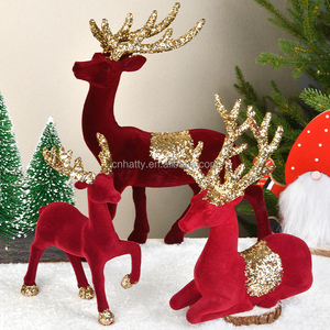 High Quality Red <b>Reindeer</b> <b>Christmas</b> Decoration Best Selling Classic Style Table Top Gift New Design <b>Reindeer</b> - Product Image 5
