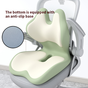 Ergonomic U Shape <b>Memory</b> <b>Foam</b> Seat <b>Cushion</b> Lumbar Support Pillow for Chair Buttocks Pain Relief Solid Green Color - Product Image 5