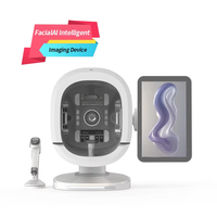 Analyseur de peau, appareil de beauté, équipement médical, scanner de peau du visage 2 en 1, analyse faciale 3D AI, 18 langues, usage commercial