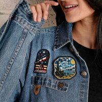 Badges Appliqués 3D Personnalisés en Gros, Broderies Thermocollantes et à Coudre pour Vêtements, Chapeaux et Sacs