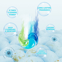 Dosettes de détergent à lessive parfumées de luxe 5 en 1 de marque personnalisée Dosettes de détergent à lessive pour capsules de lavage