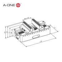 A-ONE double mini étau auto-centrant CNC 5 axes 3A-110036
