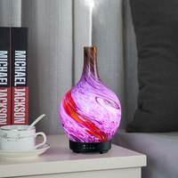 Diffuseur d'aromathérapie en verre, nouveau style vintage créatif, lampe d'aromathérapie pour la maison, la chambre, la voiture, diffuseur ultrasonique