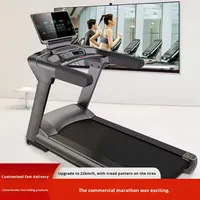 Tapis de course électrique intelligent sans fil, silencieux, avec absorption des chocs, pliable, commercial, écran large, M8 5.0HP 20-25km/h