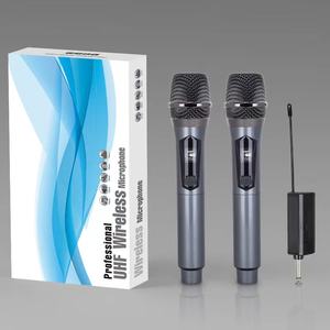 Универсальный 2-канальный беспроводной портативный микрофон с перезаряжаемым приемником UT161 по самой низкой цене - Product Image 4