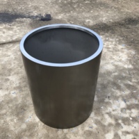 Vente en gros lot de pots de fleurs pour jardin jardinières rondes en acier inoxydable avec support intérieur en métal pour décoration et ornements