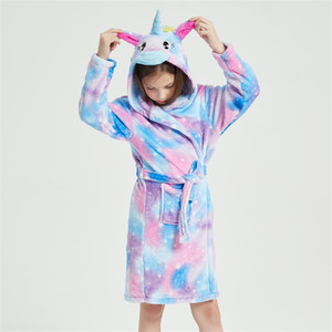 Peignoir de haute qualité <span class=keywords><strong>pas</strong></span> <span class=keywords><strong>cher</strong></span>, longue robe de nuit, robe de chambre, <span class=keywords><strong>pyjama</strong></span> en flanelle de coton pour filles, robes de <span class=keywords><strong>licorne</strong></span> - Product Image 6