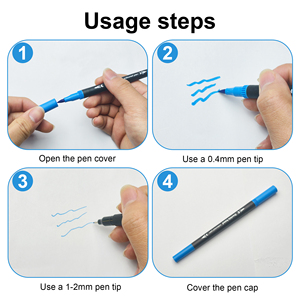 Juego de rotuladores de doble punta, juego de pinceles flexibles y Fineliner Tips, efectos de acuarela, marcadores perfectos para libro de colorear para adultos, 100 - Product Image 3