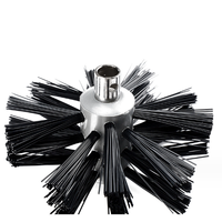 Brosse de cheminée Kit de nettoyage de cheminée Brosse en nylon durable pour cheminée Séchoir à conduit d'aération Kit de nettoyage de conduit Outil de balayage de cheminée