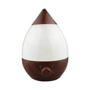 Led Water Droplet Humidifier 2.5L 4L With Essential Oil Diffuser For Bedroom Quiet Atomizer Usb Power White - Product Image 5