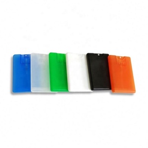 2026 Custom Made 20ml clear Black White PP <b>Plastic</b> Perfume Flat <b>Bottle</b> Credit Card <b>Spray</b> <b>Bottle</b> - Product Image 1