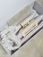 Kit de bouclage sans chaleur en soie 22 Momme : Bandeau, chouchou et masque pour les yeux, 100% Soie de Mûrier, pour des boucles et des ondulations sans chaleur pour la nuit