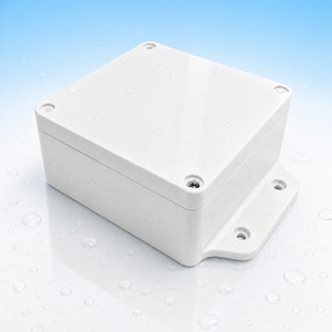 Boîtier de jonction électrique en ABS blanc de fabrication chinoise, boîtier électrique IP65 pour extérieur, support de montage à bride, couvercle en plastique avec vis - Product Image 1