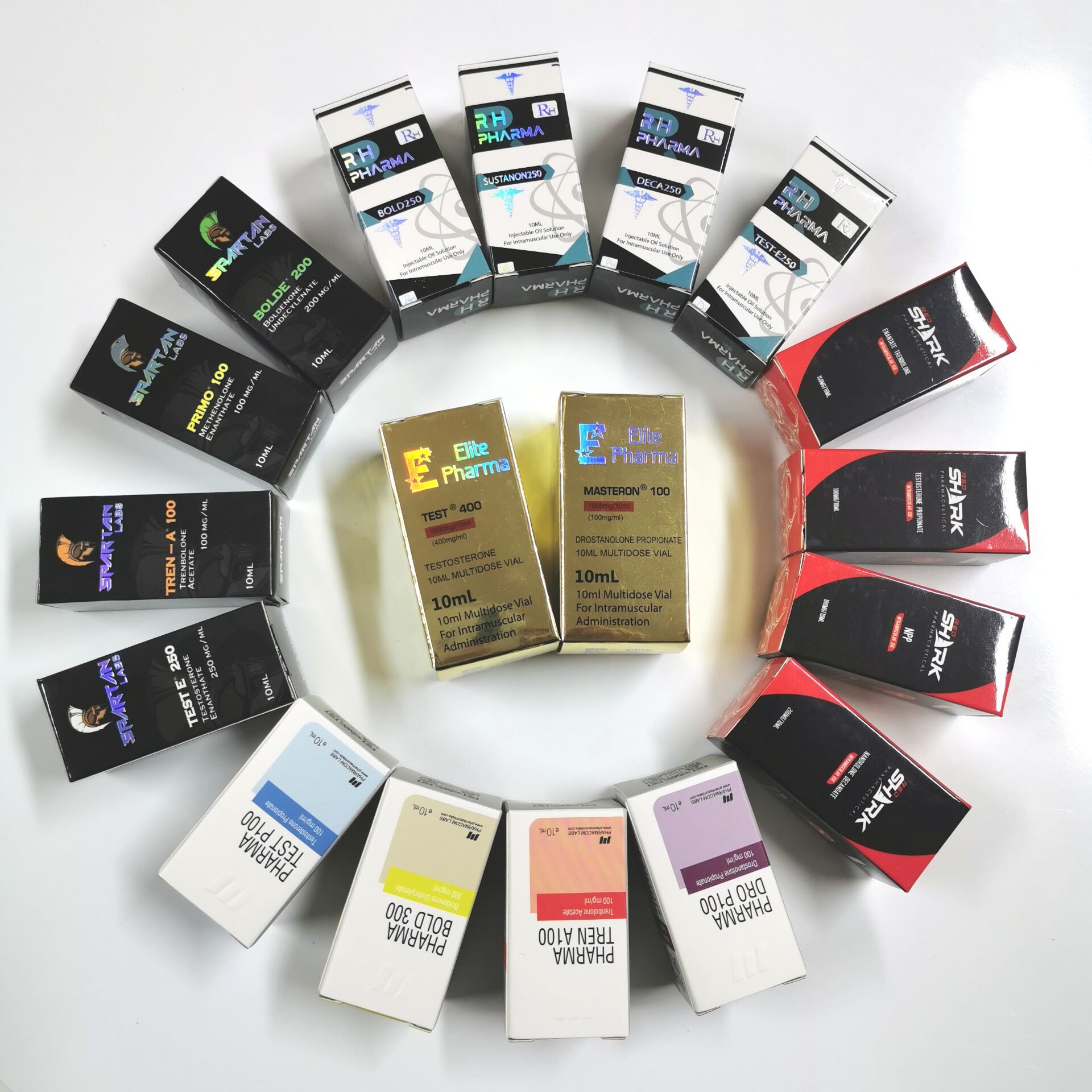 Коробка для флаконов, каждое имя, голографическая, 10 мл, низкий минимальный объем заказа, 100 шт.