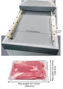 Scelleuse sous vide à double chambre pour aliments, équipement d'emballage en acier inoxydable, emballage sous vide industriel pour produits, emballage stable 700 mm - Product Image 2