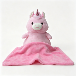 Custom Pink <b>Unicorn</b> Plush <b>Backpack</b> with PP Cotton Filling Unisex - Product Image 2