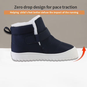 בייביסיטר פטנט הסיטונאי ילדים סיטונאיים zapatilas אפס טיפה widdoe חיצונית עור קטיפה מגפי שלג חמים - Product Image 4