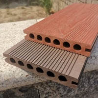 Planches de terrasse en WPC de style moderne imperméables faciles à installer pour les espaces commerciaux durables pour une utilisation en extérieur