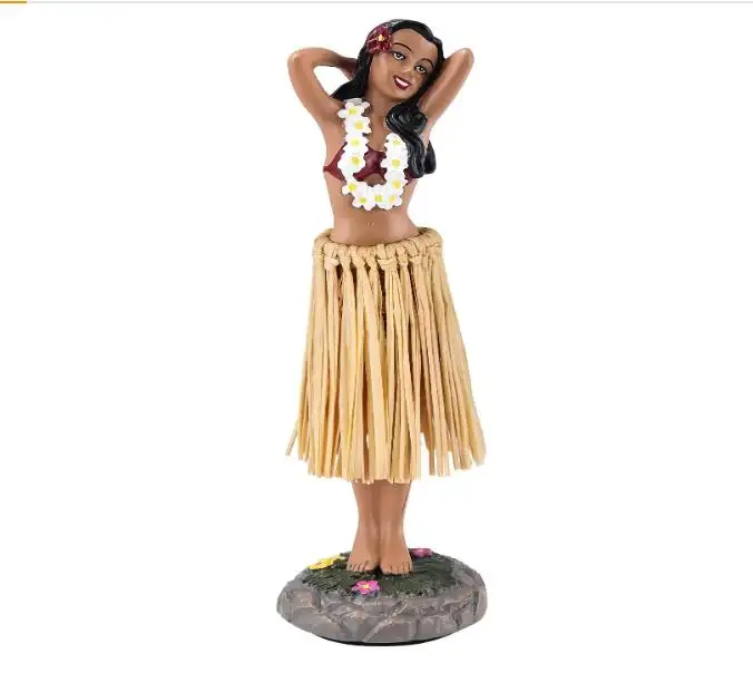 Hawaii Hula Girl Dashboard Bobbleheads para Driver Dashboard Decoraciones Tamaño mediano 6,3 "High Dashboard Hula Girl