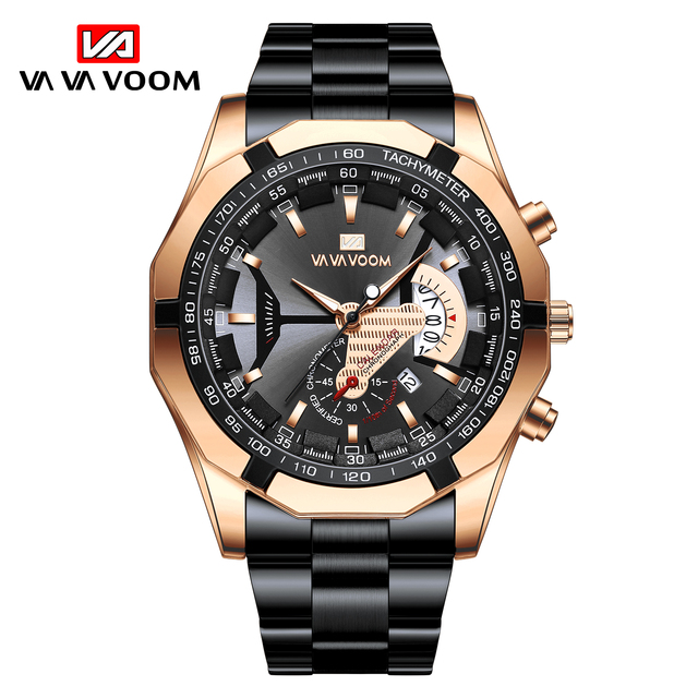2025 Top Brand Luxury Fashion Men's Sports Watch Luminous Hands Waterproof Wrist Watch Calendar Quartz Dial Alloy Case Watch