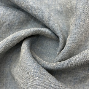 Tissu teint en fil de lin pur à haute densité <span class=keywords><strong>Vintage</strong></span> lin lavé de qualité supérieure pour les robes de chemise de printemps et d'été Techniques tissées - Product Image 6