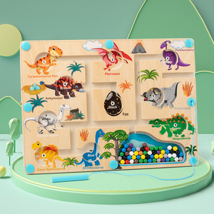 The New Fashion Customizable OEM/ODM Wooden Learning Maze Board Children Shape Recognition Montessori Educational Toys for Kids - Product Image 4