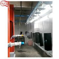 Machine de revêtement par pulvérisation verticale semi-automatique manuelle pour peinture en suspension Ligne de séchage par pulvérisation pour feuille de plastique