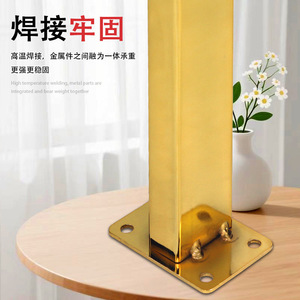 <b>Sofa</b> <b>Legs</b> Stainless Steel Gold Plated Heavy Duty Modern E038 Titanium Furniture Support <b>Legs</b> - Product Image 2