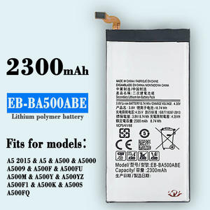 <span class=keywords><strong>แบ</strong></span><span class=keywords><strong>ต</strong></span>เตอรี่ OEM รุ่น EB-BA500ABE ลิเธียมไอออน 2300mAh สีเงิน ของใหม่ เกรด A 3.8V สำหรับโทรศัพท์มือถือ <span class=keywords><strong>A5</strong></span>-2015 จากโรงงาน - Product Image 3
