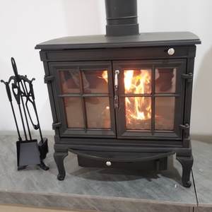Poêle à <span class=keywords><strong>bois</strong></span> en fonte avec porte, chauffage intérieur, cheminée - Product Image 4