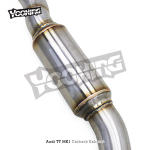 Système d'échappement OEM Turbo Cat-back pour <span class=keywords><strong>Audi</strong></span> <span class=keywords><strong>TT</strong></span> <span class=keywords><strong>MK1</strong></span> Type <span class=keywords><strong>8N</strong></span> 1.8T 1998-2006 76mm Tuyau d'échappement Valvetronic avec télécommande - Product Image 3