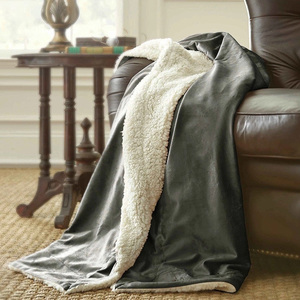 Double Ply Queen Size Luxury Korean Mink Blanket With Super Soft Sherpa Fabric