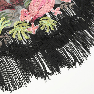 1920, шаль, обертка, расшитая бисером, вечерняя накидка, свадебная шаль, болеро, откидывающаяся накидка, великолепный винтажный Ретро-джэтсби, ревущий 20-е - Product Image 6