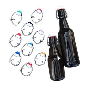 Groothandel Best Verkopende Kurk Custom Kleur Swing <span class=keywords><strong>Top</strong></span> Glas Bier Drank Drank Whisky Waterflessen Stoppers - Product Image 2
