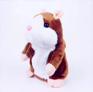 Souris électronique jouets enfants cadeau jouets interactifs en peluche parlant Nod Hamster répète ce que vous dites