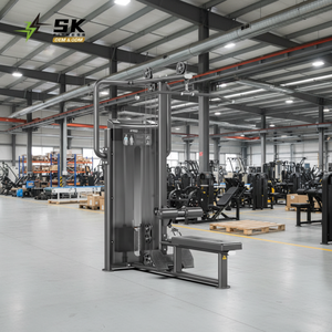 Machine de musculation multifonctionnelle SK Commercial pour tirage vertical et rame assise, équipement d'entraînement dorsal robuste avec cadre métallique - Product Image 4