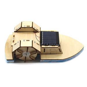Kit de barco de madera con energía solar para niños, juguete educativo científico, modelo de aprendizaje STEM para ensamblar, edad 7-9 años - Product Image 3