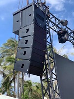 Boutum I-5000ND Enceinte Line Array 2 voies 12 pouces 450W à aimant néodyme, boîtier métallique, portable, pour concerts en intérieur et extérieur, sonorisation de scène et DJ