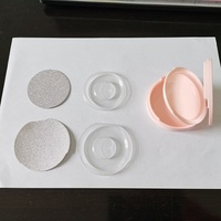 Mijia H003 — boîte d'emballage vide pour cils, Logo personnalisé, étui rond, double couche, noir mat et rose, avec miroir, en stock
