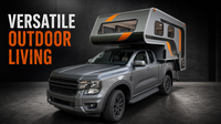 Camper de toit escamotable en aluminium pour pick-up, pliable, pour le camping