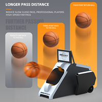 Lanceur de ballons de basket portable et automatique, machine d'entraînement intelligente pour le retour de ballons de basket pour terrain de jeu