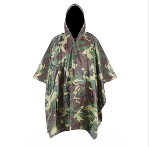 <span class=keywords><strong>Impermeable</strong></span> Personalizado, Ligero, de Nailon Ripstop, Camuflaje, Duradero, Multifuncional, Poncho <span class=keywords><strong>Impermeable</strong></span> para Emergencias - Product Image 2