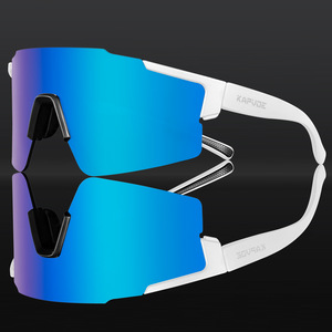 Lunettes de cyclisme Kapvoe à monture complète, verres en polycarbonate, protection UV, anti-buée, pour sports de plein air, hommes - Product Image 3