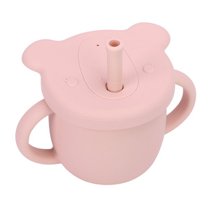 Juego <span class=keywords><strong>de</strong></span> Regalo Esencial para Niños, Bebés y Niños Pequeños, Libre <span class=keywords><strong>de</strong></span> BPA, Babero, Tazón, Cuchara, Taza, Reutilizable, <span class=keywords><strong>Silicona</strong></span> Suave y Segura para la Alimentación del Bebé - Product Image 6