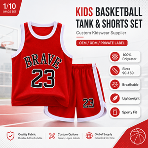 Ensemble short <span class=keywords><strong>de</strong></span> <span class=keywords><strong>basket</strong></span> sans manches <span class=keywords><strong>pour</strong></span> enfants 100 % polyester, vêtements <span class=keywords><strong>de</strong></span> sport <span class=keywords><strong>pour</strong></span> garçons, <span class=keywords><strong>tenue</strong></span> d'été <span class=keywords><strong>pour</strong></span> équipe, tailles 90-160, personnalisable OEM, marque privée - Product Image 1