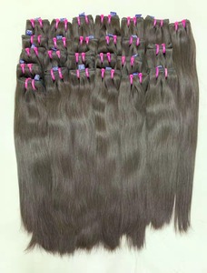 Cheveux vierges indiens de qualité supérieure, alignés, ondulés, en mèches, cuticules intactes, non traités, lisses, résistants à la chute, pour les stylistes - Product Image 5