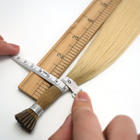Expédition Rapide Extensions de Cheveux 100% Naturels Blondes Ondulées Lisses Invisibles Vierge Remy I Tip K Tip Fournisseur de Cheveux Brésiliens